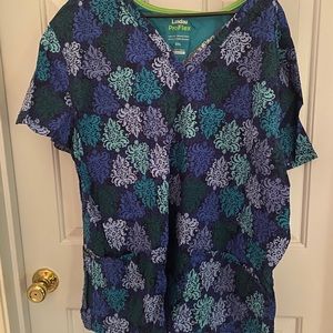 Landau plus size scrub top